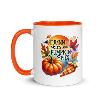 Autumn Skies and Pumpkin Pies Color Mug