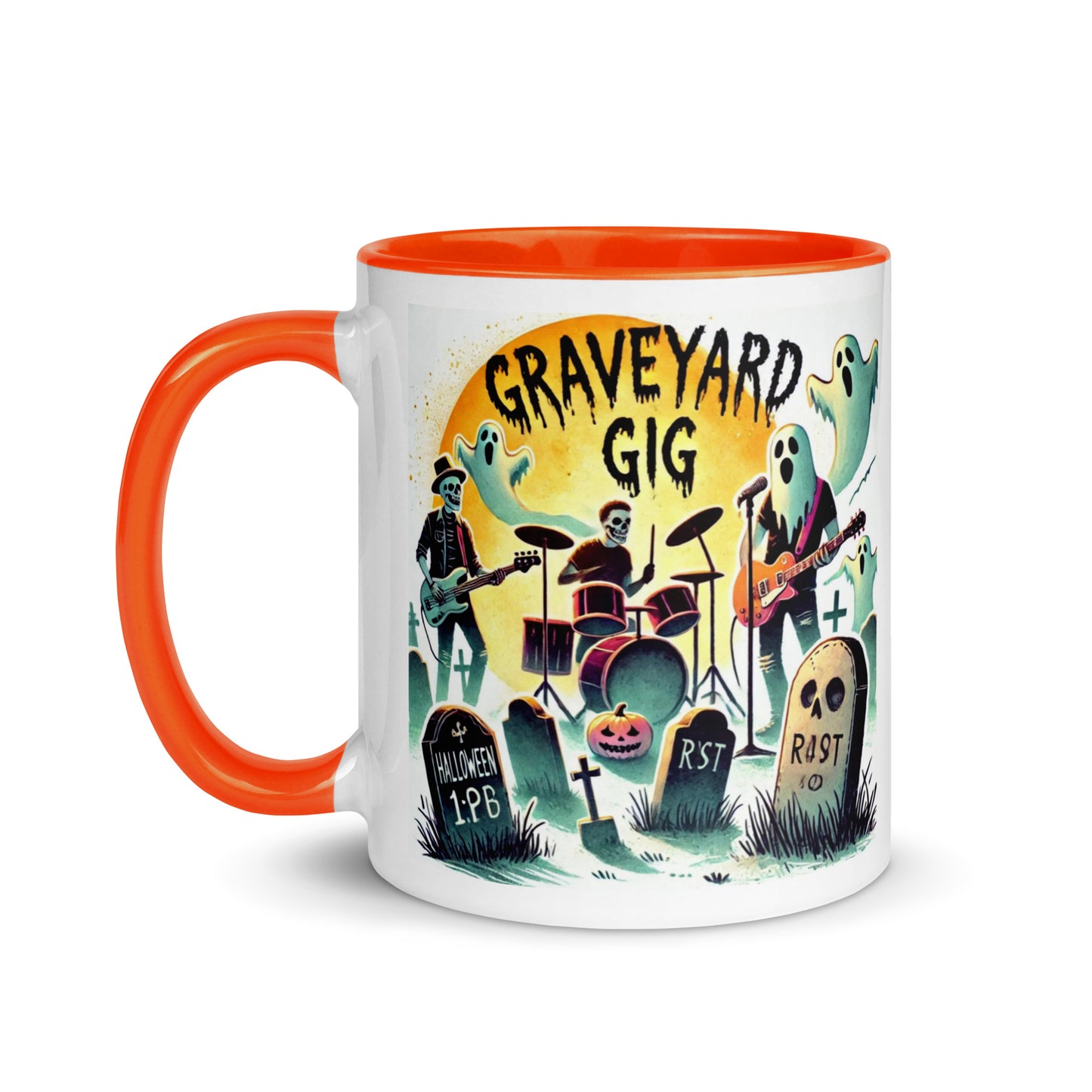 Ghosts and Tombstones Color Mug