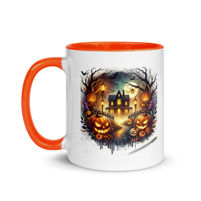 Halloween Scary House Color Mug