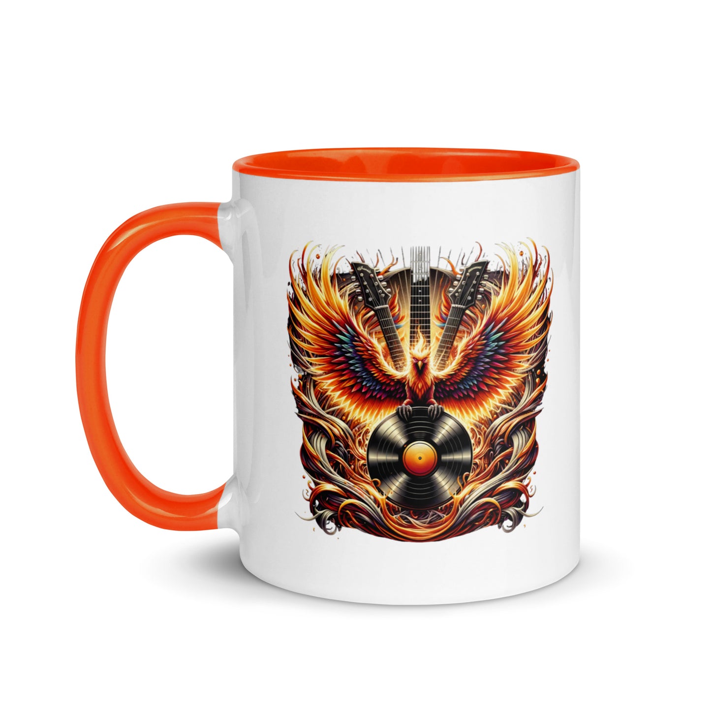 Guitar Eagle Flame Color Mug