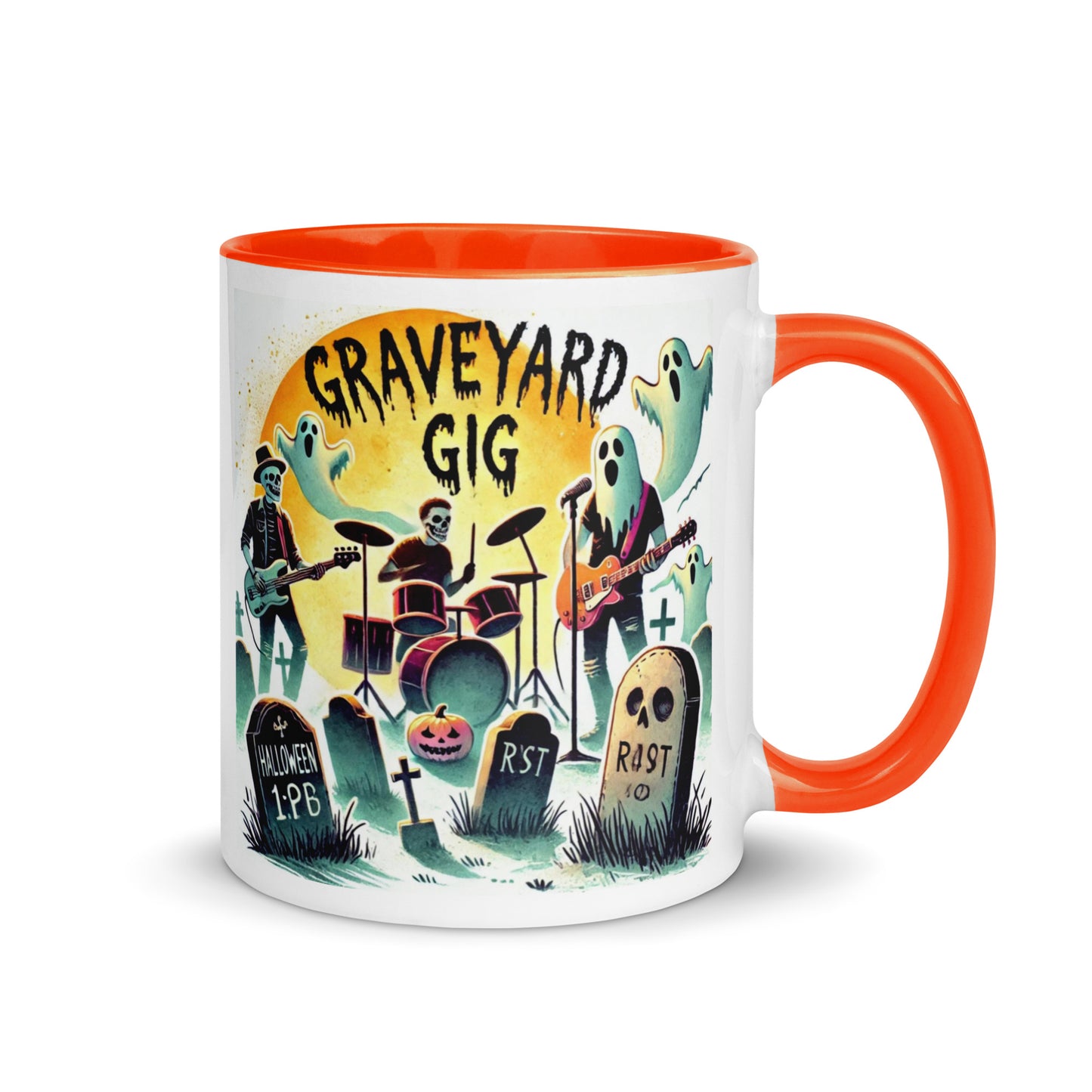 Ghosts and Tombstones Color Mug