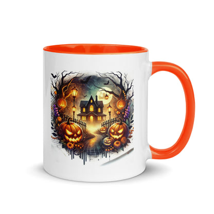 Halloween Scary House Color Mug
