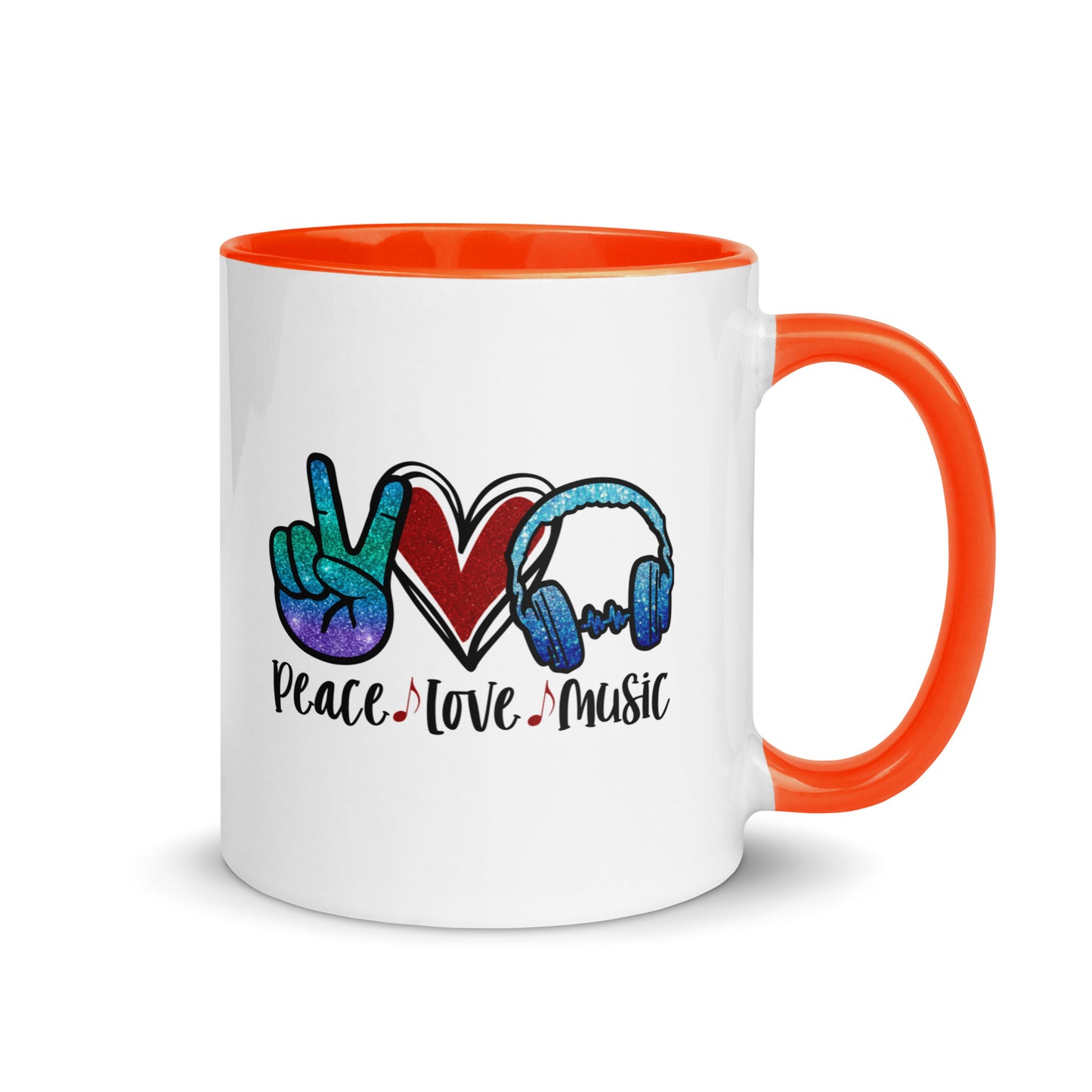 Peace Love Music Color Mug