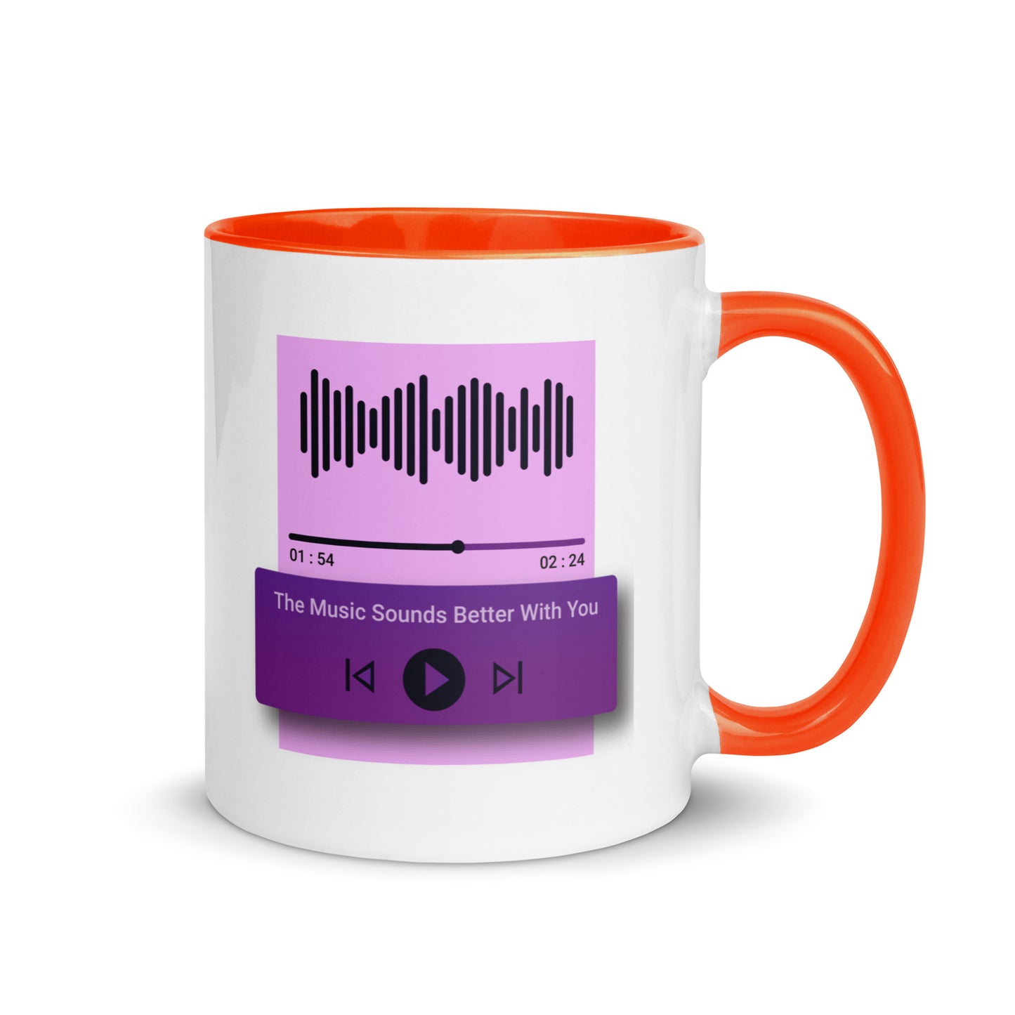 The Music Sounds Better With You Color Mug