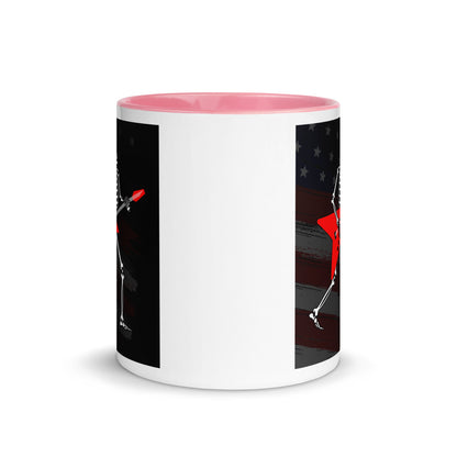 American Guitarist Skeleton Color Mug