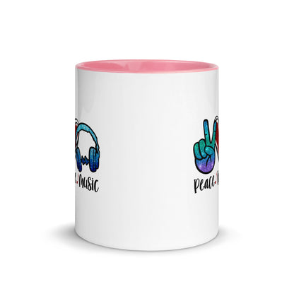 Peace Love Music Color Mug