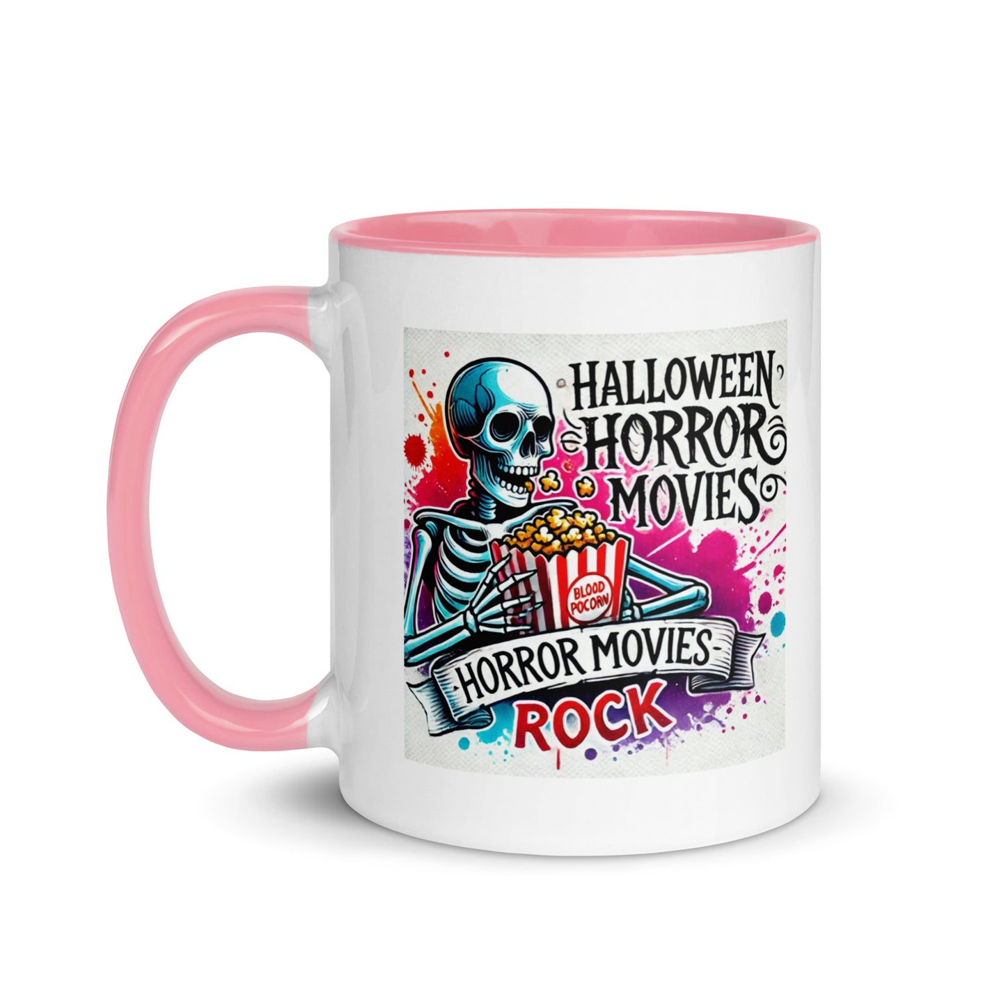 Halloween Movies Popcorn Color Mug