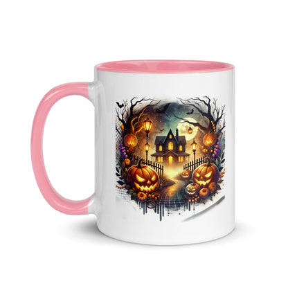Halloween Scary House Color Mug
