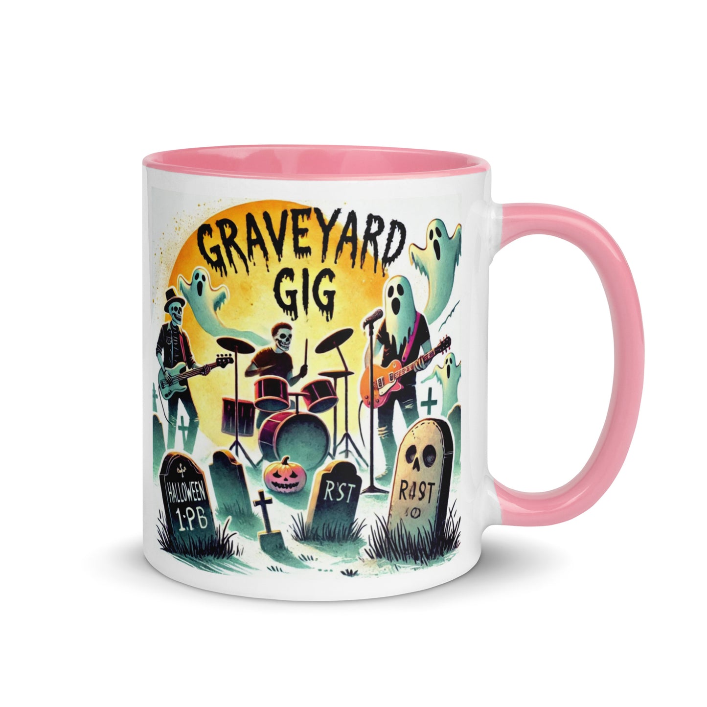 Ghosts and Tombstones Color Mug