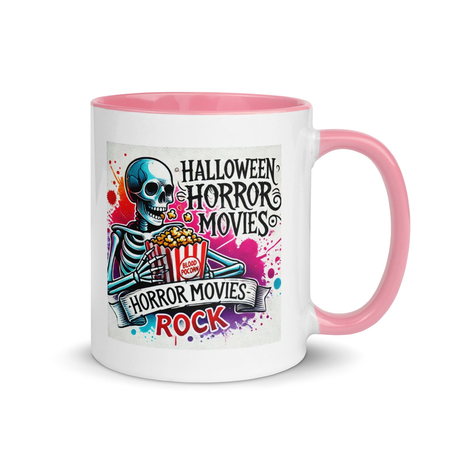 Halloween Movies Popcorn Color Mug