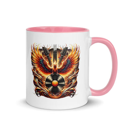 Guitar Eagle Flame Color Mug