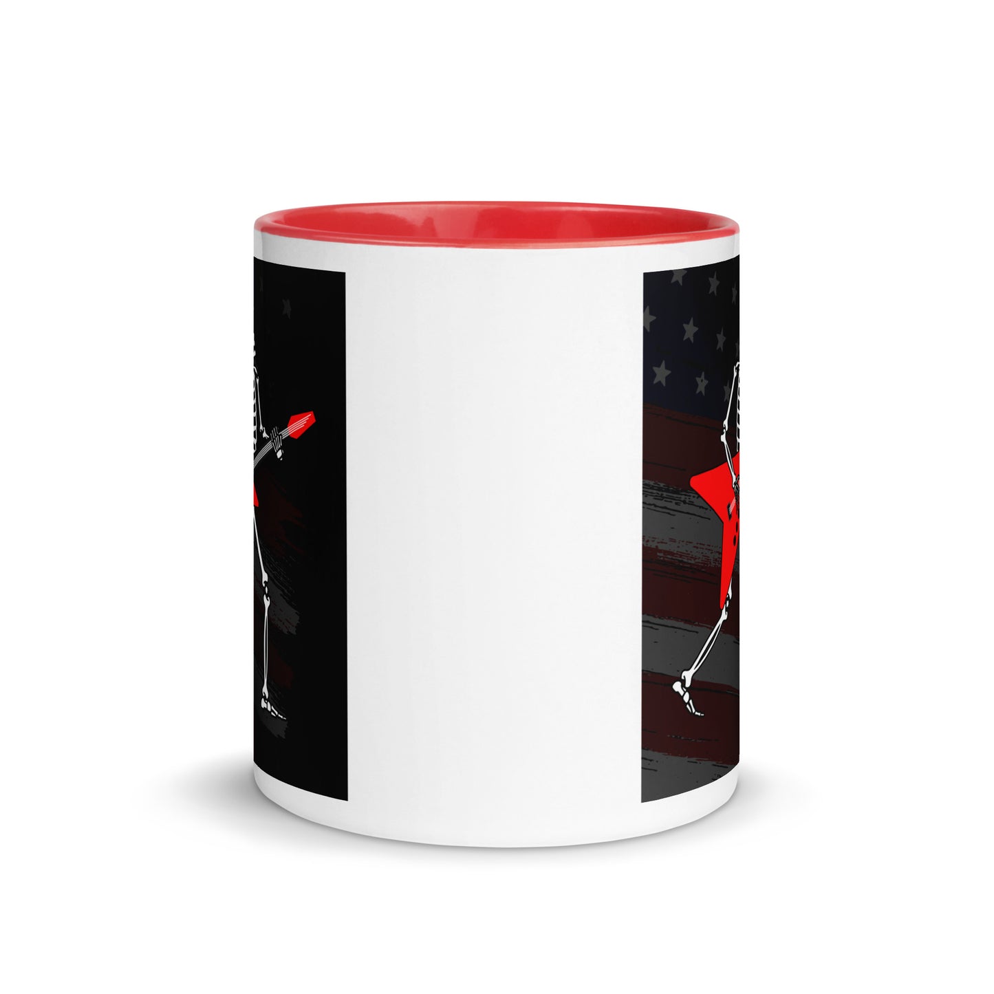 American Guitarist Skeleton Color Mug