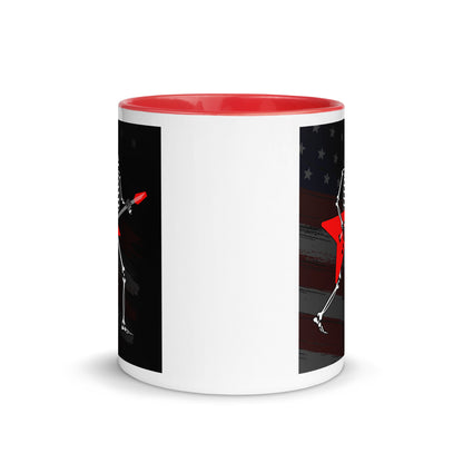 American Guitarist Skeleton Color Mug