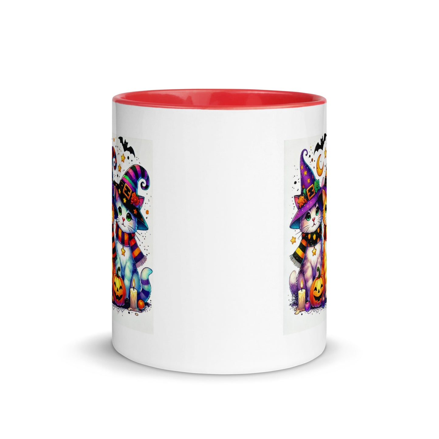 Halloween Cats in Witch Hats Color Mug