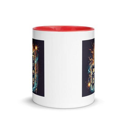 Halloween Skeleton Electric Chair Color Mug