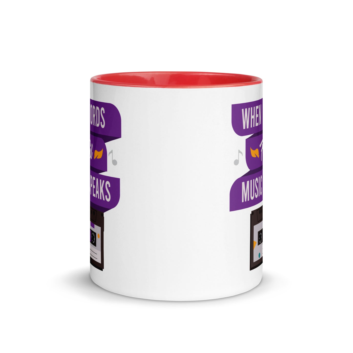 When Words Fail Music Speaks Color Mug