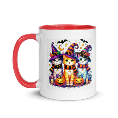 Halloween Cats in Witch Hats Color Mug