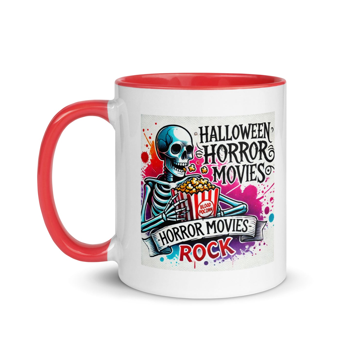 Halloween Movies Popcorn Color Mug