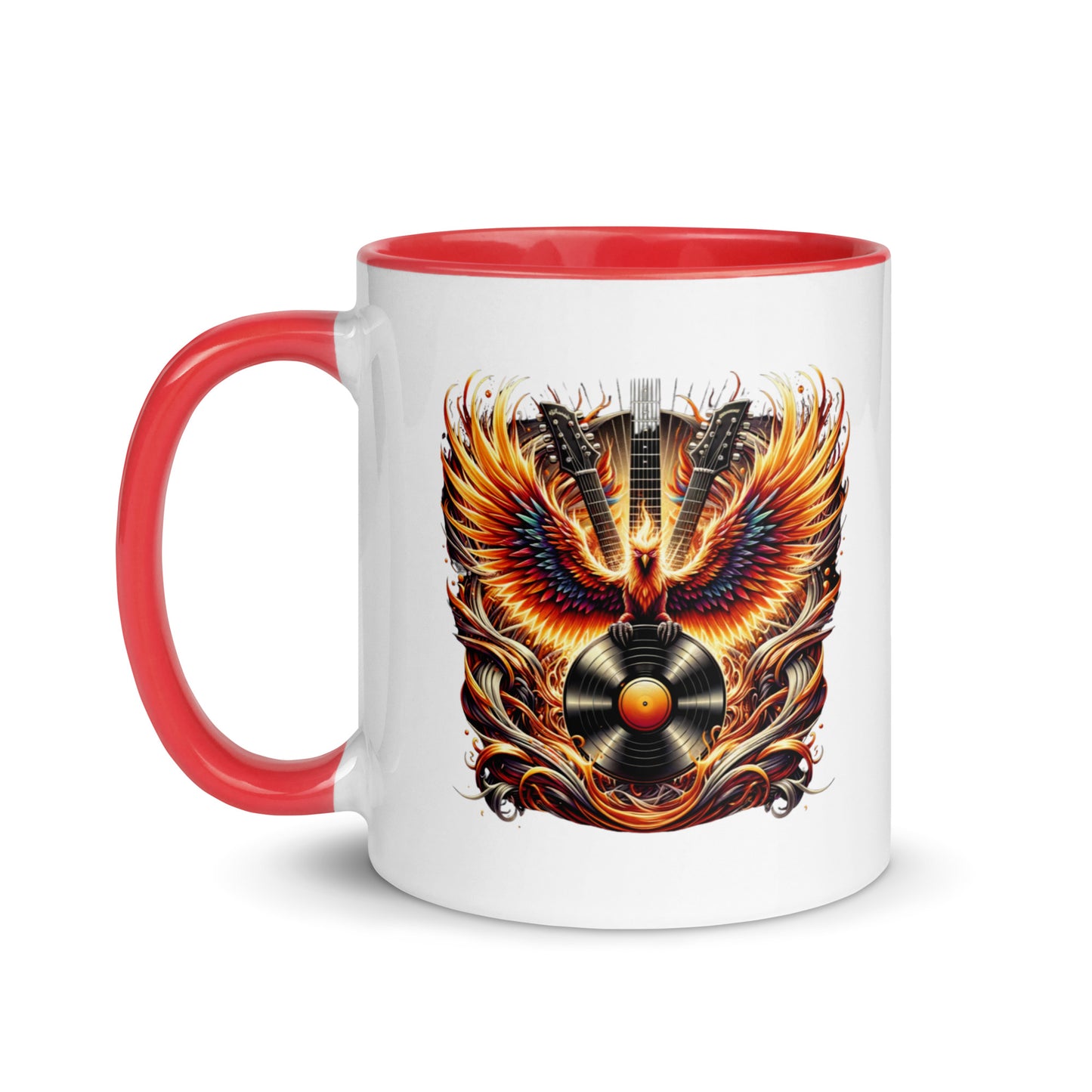 Guitar Eagle Flame Color Mug