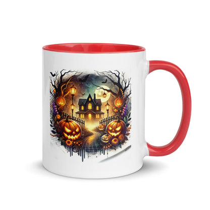 Halloween Scary House Color Mug