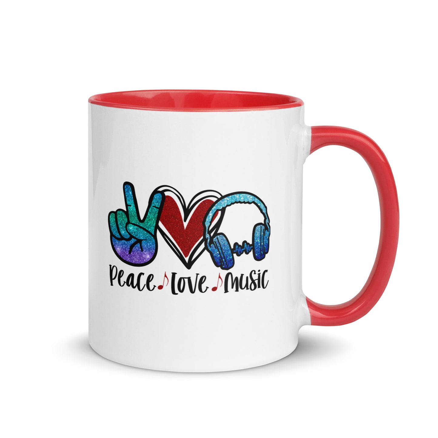 Peace Love Music Color Mug
