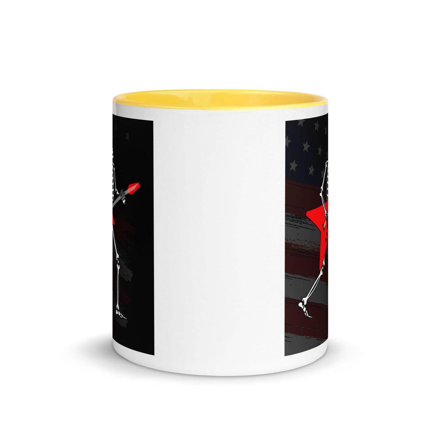 American Guitarist Skeleton Color Mug