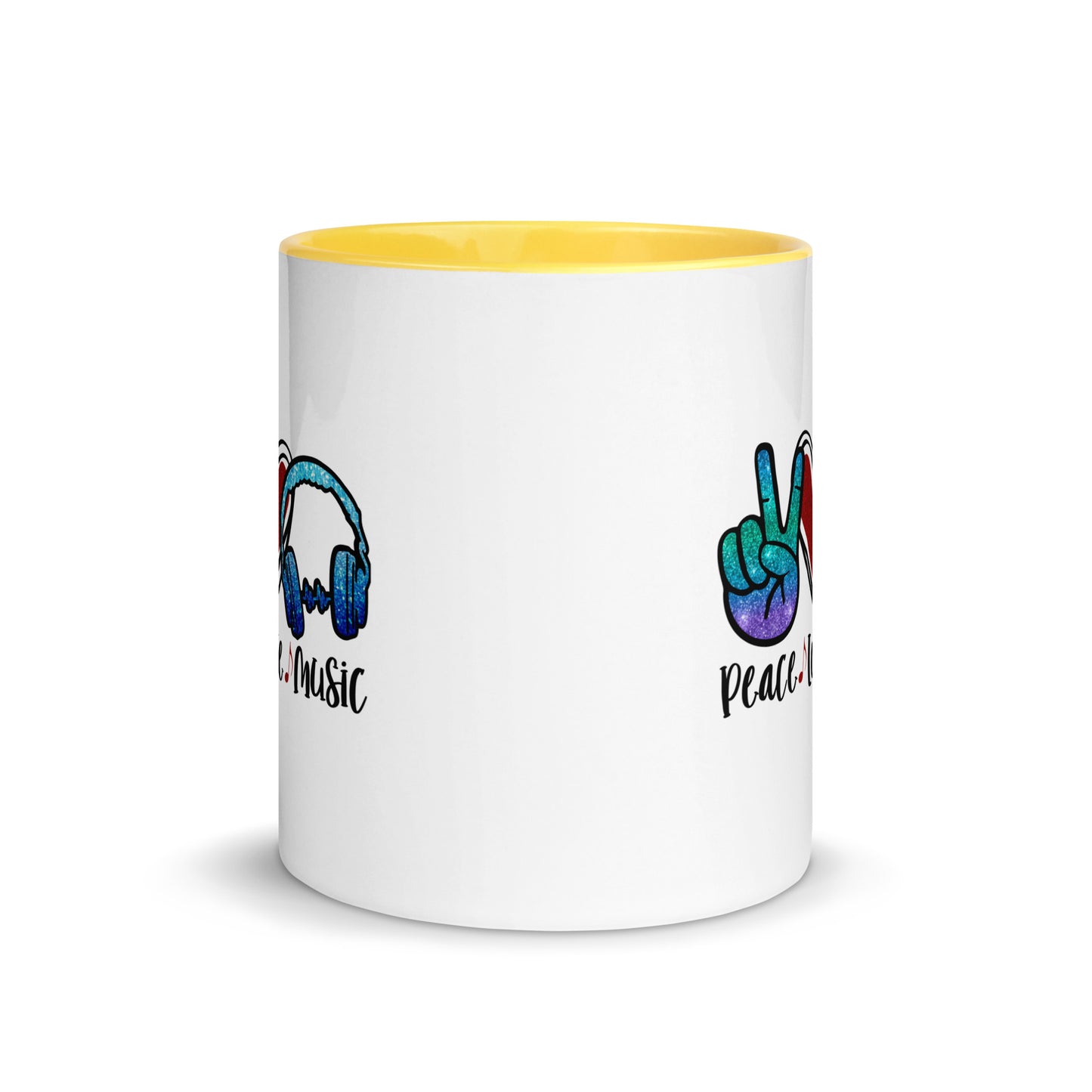 Peace Love Music Color Mug