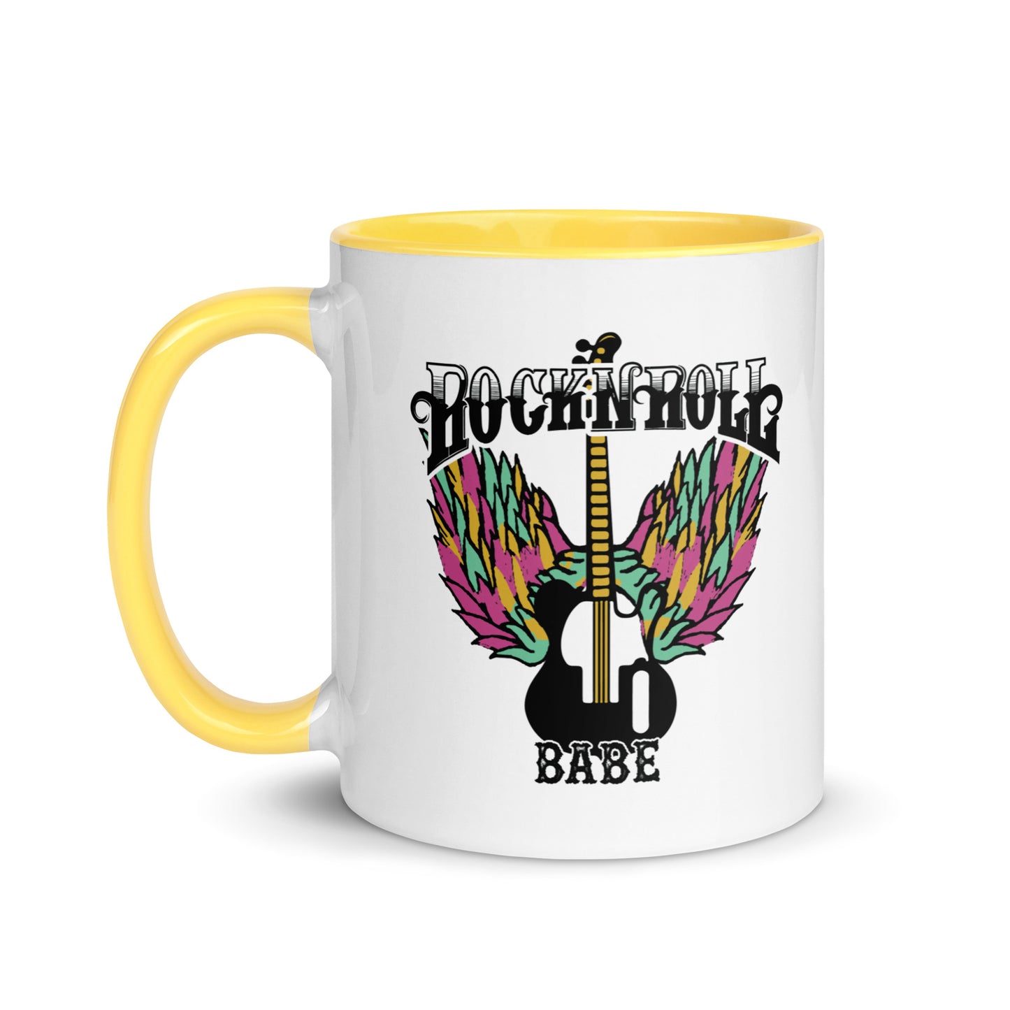 Rock and Roll Babe Wings Color Mug