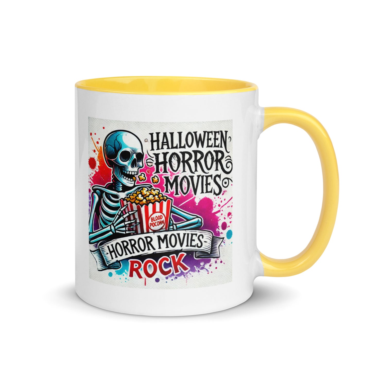 Halloween Movies Popcorn Color Mug