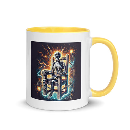Halloween Skeleton Electric Chair Color Mug