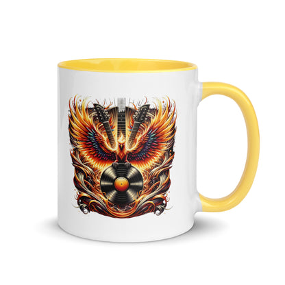 Guitar Eagle Flame Color Mug