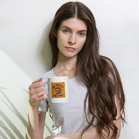 My Music My Rules White Mug
