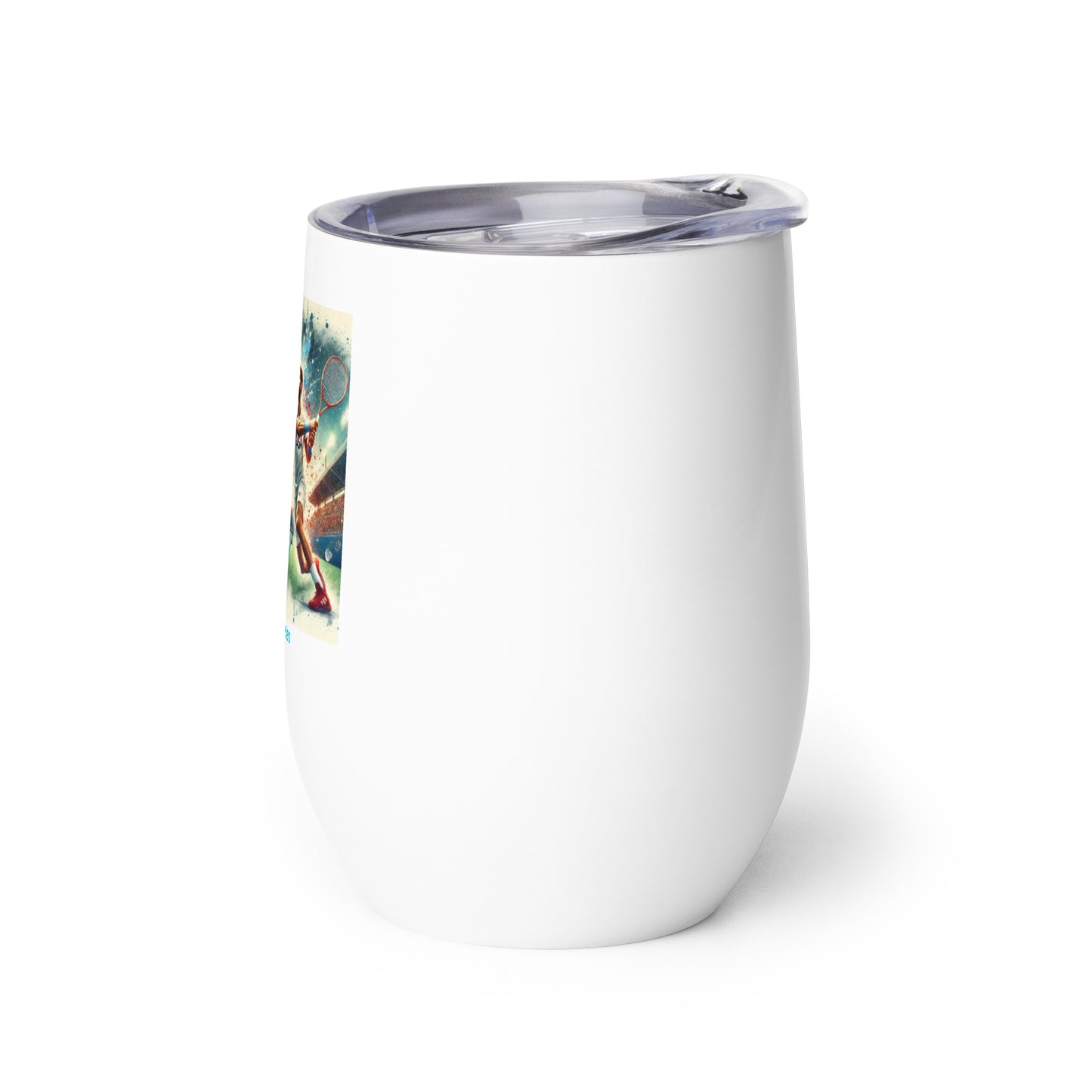 LA28 Tennis Championship Watercolor Print Team USA Wine Tumbler