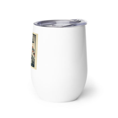 Patriotic LA28 Watercolor lithography-style Wine Tumbler