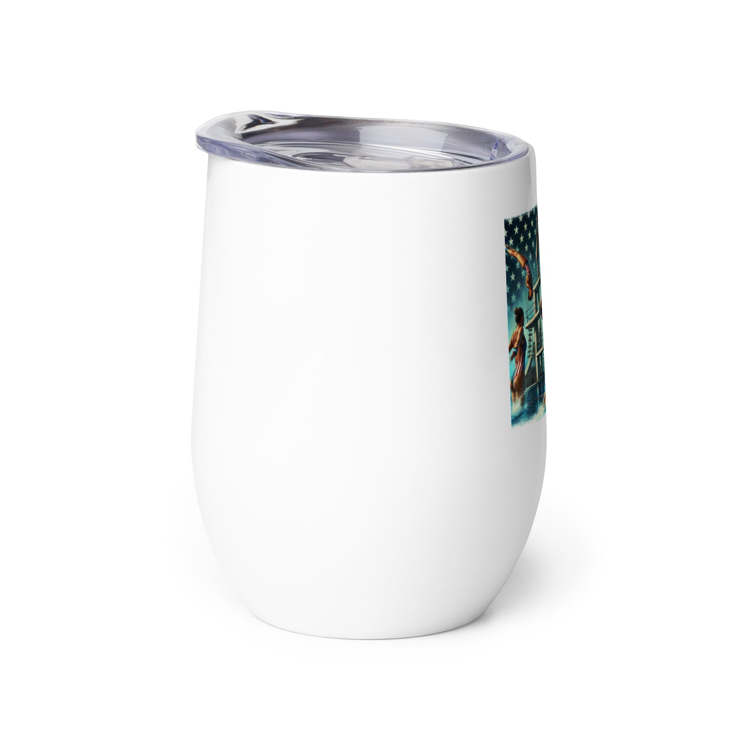LA28 - Vibrant LA28 Women's Diving Event at SoFi Stadium Wine Tumbler