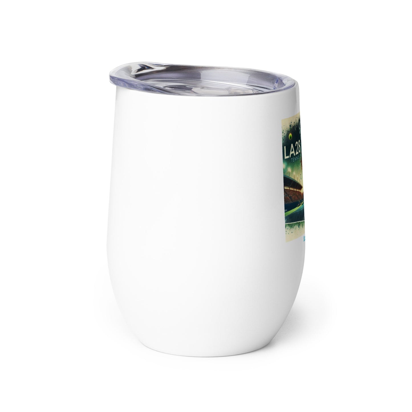 LA28 Tennis Championship Watercolor Print Team USA Wine Tumbler