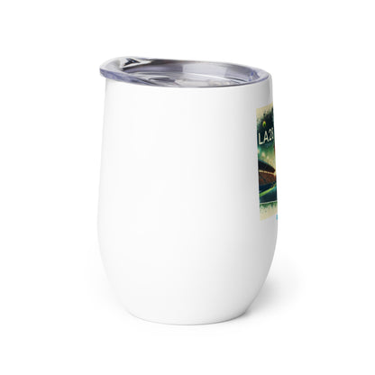 LA28 Tennis Championship Watercolor Print Team USA Wine Tumbler