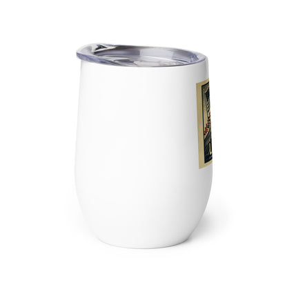 Patriotic LA28 Watercolor lithography-style Wine Tumbler