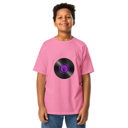 Cat Purple Vinyl Youth T-shirt