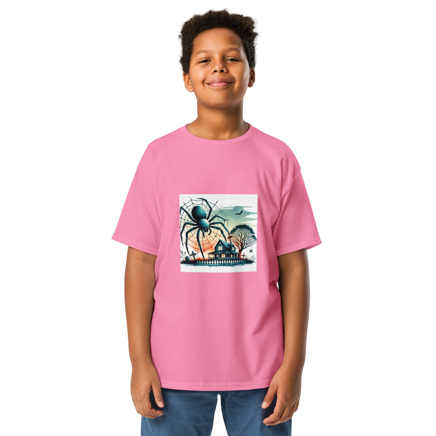 Halloween Giant Spider Youth T-shirt