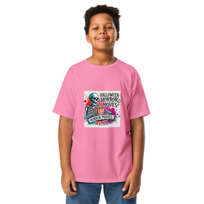 Halloween Movies Popcorn Youth T-shirt