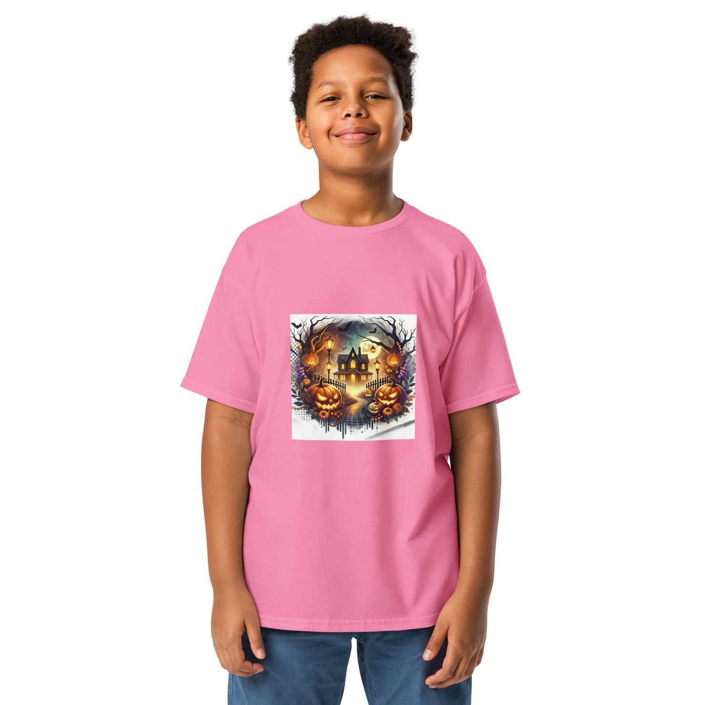 Halloween Scary House Youth T-shirt