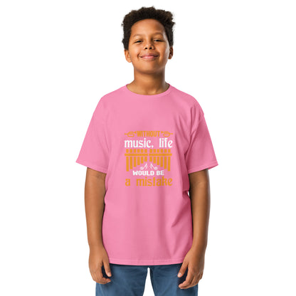 Without Music, Life Would Be A Mistake Youth T-shirt