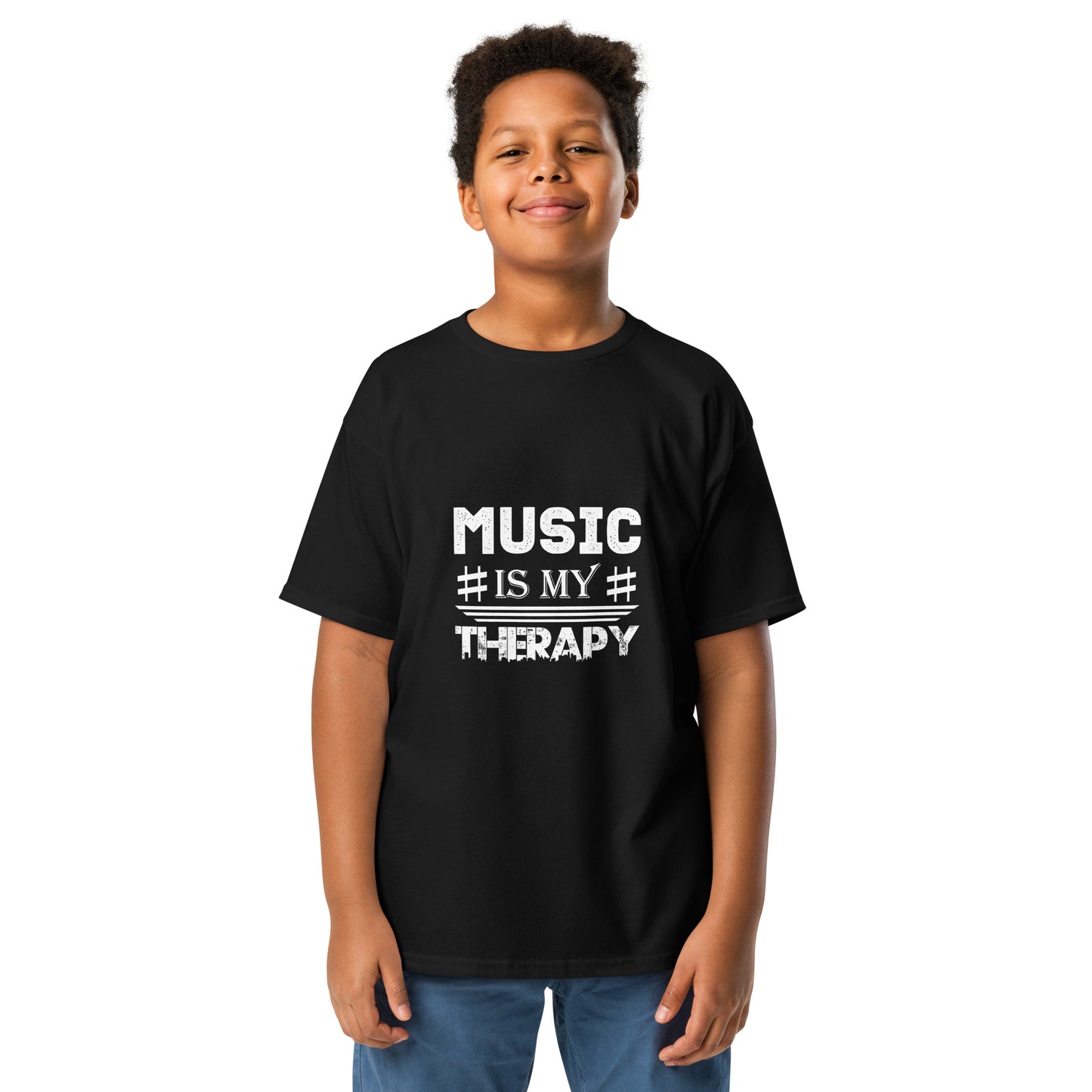 Music Is My Therapy Youth T-shirt