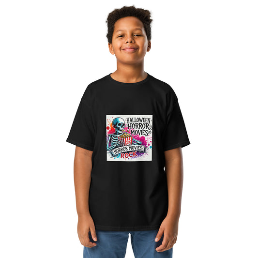 Halloween Movies Popcorn Youth T-shirt