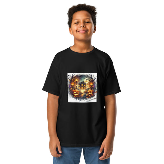 Halloween Scary House Youth T-shirt