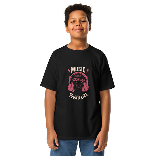 Music is What Feelings Sound Like Youth T-shirt