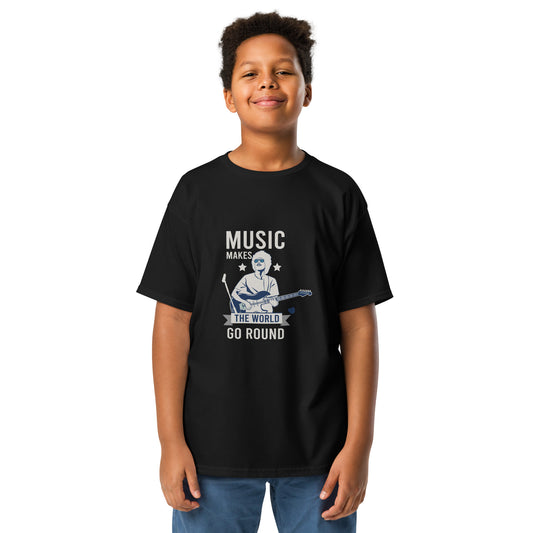 Music Makes The World Go Round Youth T-shirt