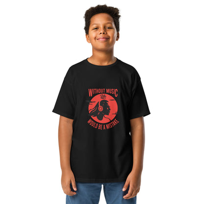 Without Music, Life Would Be A Mistake Girl Youth T-shirt
