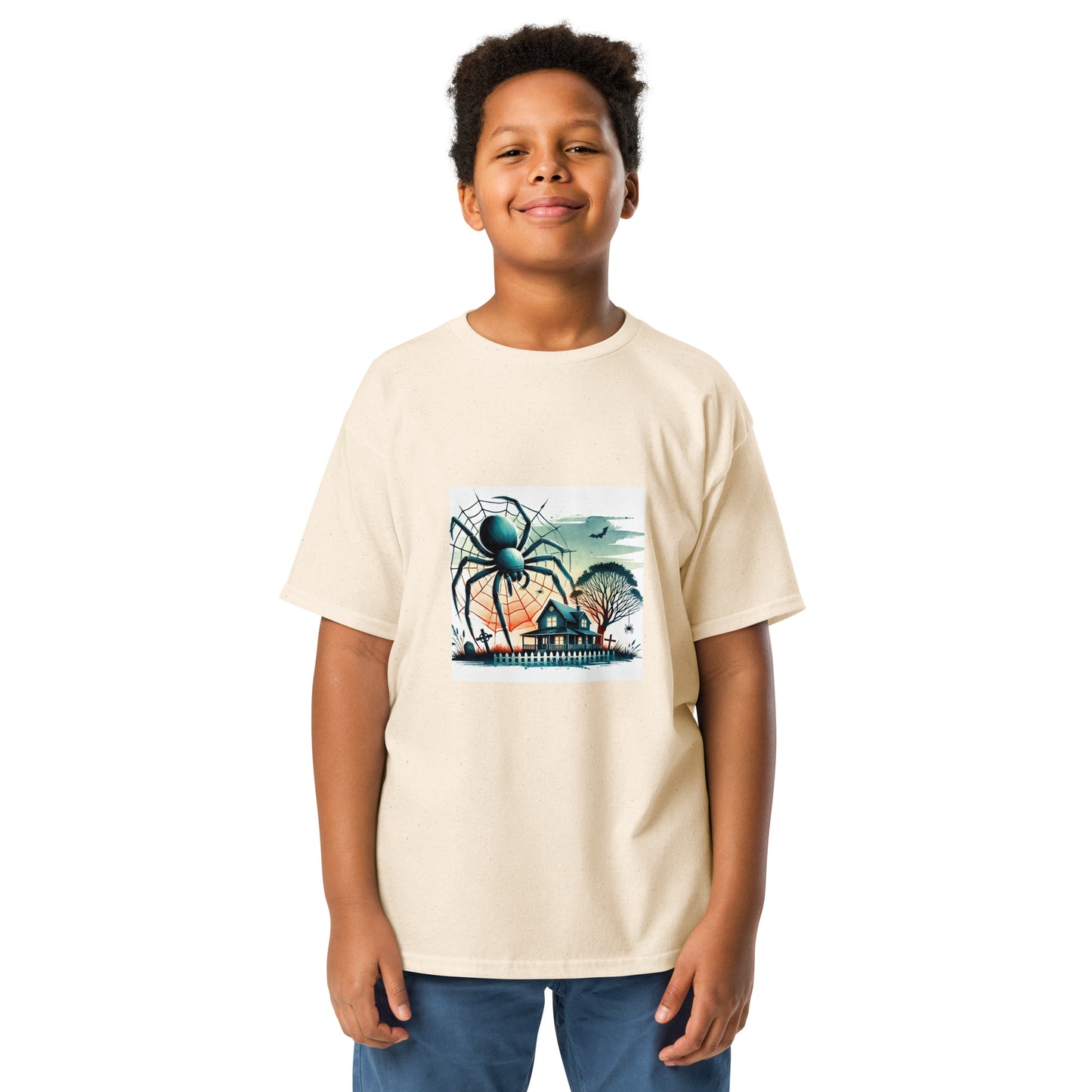 Halloween Giant Spider Youth T-shirt